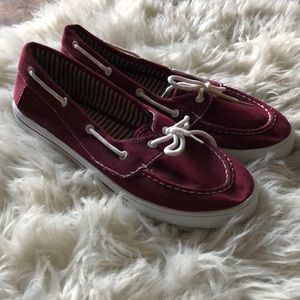 Burgundy shoes